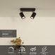 Потолочный точечный светильник Lucide GRONY LED Dim to warm GU10 2x5W 2200K/3000K Black, BLACK, Черный, Черный