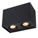 Стельовий точковий світильник Lucide TUBE 2xGU10 Black, BLACK