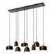 Подвесной светильник Lucide CHAYANNE 8xE14 Black, BLACK, Черный, Черный