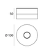 Точечный светильник Linea Light One to One_S 7618, Белый