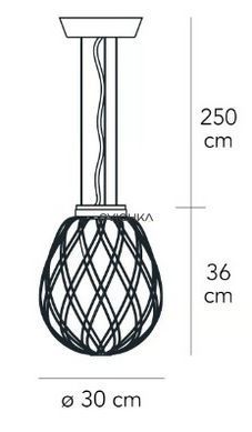 Подвесной светильник FontanaArte Pinecone, Transparent