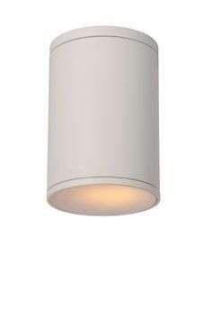 Стельовий точковий світильник для дому і вулиці Lucide TUBIX &Oslash; 10,8 cm 1xE27 IP54 White, WHITE