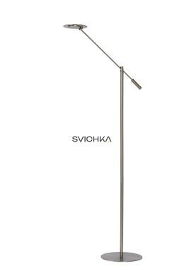 Підлогова лампа для читання Lucide ANSELMO &Oslash; 25 cm LED Dim. 1x9W 3000K Satin Chrome, Satin Chrome, Хром Мат, Хром Мат, Хром Мат