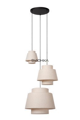 Подвесной светильник Lucide TRIBUTE 3xE27 Cream