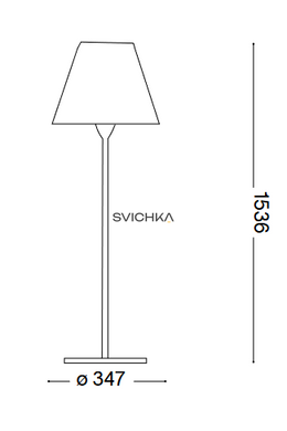 Уличный торшер Ideal Lux Arcadia pt1, Anthracite/White