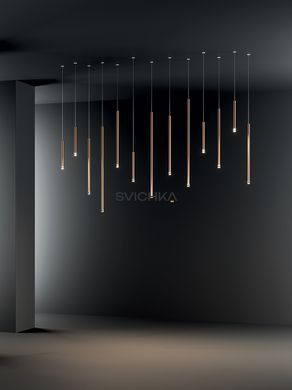 Підвісний світильник (LODES) Studio Italia Design A-Tube Nano large Black, Чорний