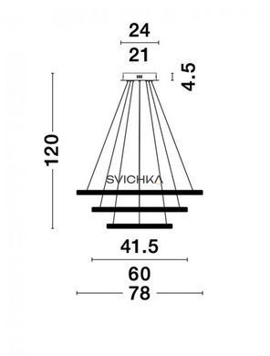 Подвесной светильник Nova luce Nager 3 Black