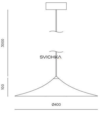 Підвісний світильник Aromas Hat S, Black