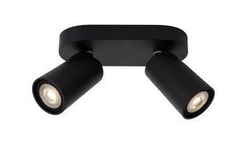 Потолочный точечный светильник Lucide XYRUS LED Dim to warm GU10 2x5W 2200K/3000K Black