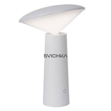 Аккумуляторная настольная лампа для дома и улицы Lucide JIVE Battery pack/batteries &Oslash; 13,7 cm LED Dim. 1x3W 2800K/6500K IP44 White