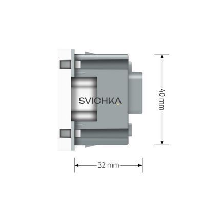 Механизм силовая розетка с заземлением Livolo