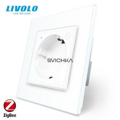 Умная розетка ZigBee с заземлением Livolo