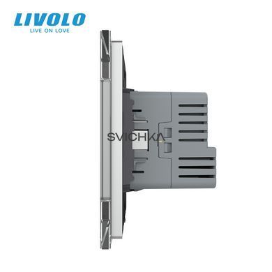 Электрическая розетка с USB Type-C Power Delivery 18 Вт Livolo