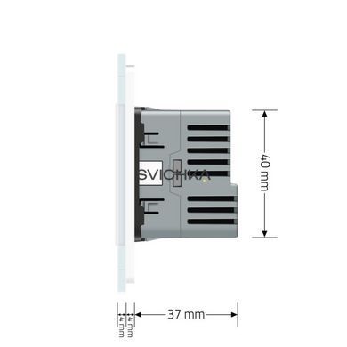 Электрическая розетка с USB Type-C Power Delivery 18 Вт Livolo