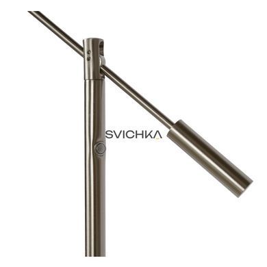 Підлогова лампа для читання Lucide ANSELMO &Oslash; 25 cm LED Dim. 1x9W 3000K Satin Chrome, Satin Chrome, Хром Мат, Хром Мат, Хром Мат