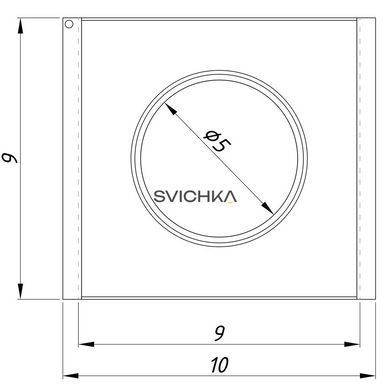 Світильник точковий врізний Imperium Light Griliato 100 mm, White