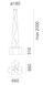 Подвесной светильник Artemide logico sospensione 0454020A