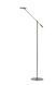Підлогова лампа для читання Lucide ANSELMO &Oslash; 25 cm LED Dim. 1x9W 3000K Satin Chrome, Satin Chrome, Хром Мат, Хром Мат, Хром Мат