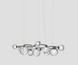 Люстра Vistosi Puppet ring SP 15, Nickel/Transparent