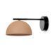 Настінний світильник Luxcambra Absis, Black/Terracotta