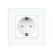Умная розетка ZigBee с заземлением Livolo белый (704000811)