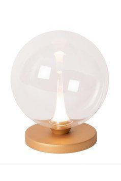 Настільна лампа Lucide GISELA &Oslash; 16 cm LED Dim. 1x5W 2700K Transparant, Transparant, Чорний, Прозорий, Прозорий