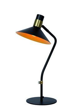 Настільна лампа Lucide PEPIJN 1xE14 Black, BLACK, Чорний, Золотий, Чорний