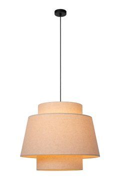 Підвісний світильник Lucide TRIBUTE &Oslash; 60 cm 1xE27 Cream, Cream, Кремовий, Кремовий