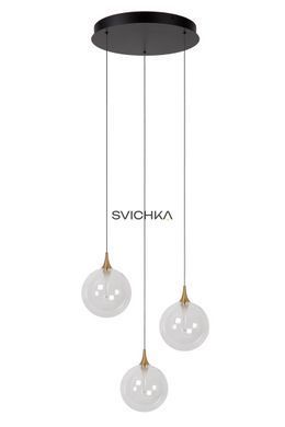 Підвісний світильник Lucide GISELA &Oslash; 36 cm LED Dim. 3x4,3W 2700K Transparant, Transparant, Прозорий, Прозорий