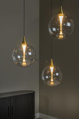 Підвісний світильник Lucide GISELA &Oslash; 36 cm LED Dim. 3x4,3W 2700K Transparant, Transparant, Прозорий, Прозорий