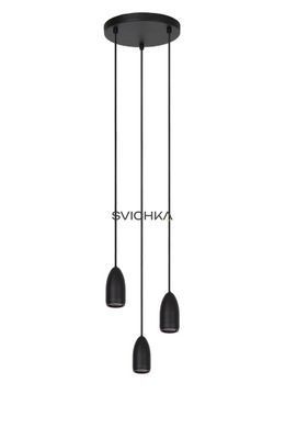 Підвісний світильник Lucide EVORA &Oslash; 25 cm 3xGU10 Black, BLACK