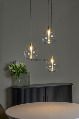 Підвісний світильник Lucide GISELA &Oslash; 36 cm LED Dim. 3x4,3W 2700K Transparant, Transparant, Прозорий, Прозорий
