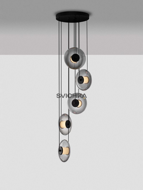 Підвісний світильник Nova luce SKIA 5, Black