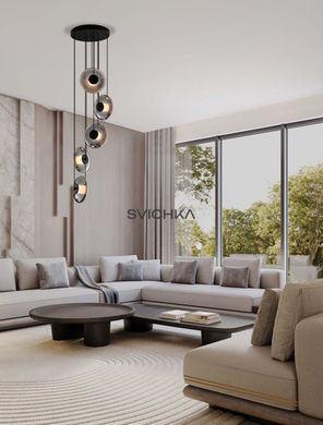 Підвісний світильник Nova luce SKIA 5, Black