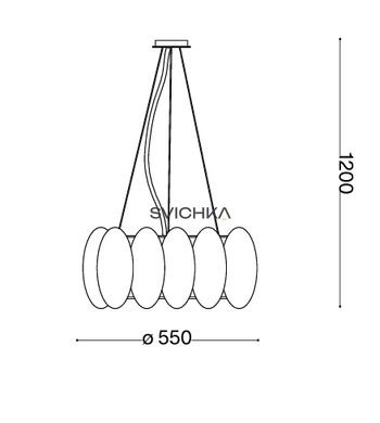 Ideal Lux OVALINO SP8 Белый 090481