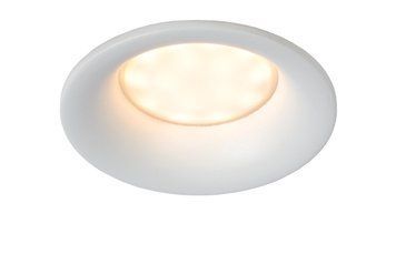 Вбудовуваний світильник для ванної Lucide ZIVA &Oslash; 8,5 cm 1xGU10 IP44 White, WHITE