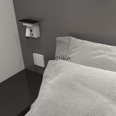 Настінний світильник Skarlat RWLB138 7W WH+BK 3000K, Білий/чорний, 17