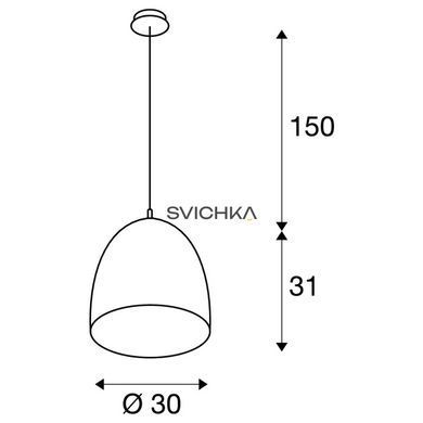 Підвісний світильник SLV Cone 30, Білий, Білий, Білий, Білий
