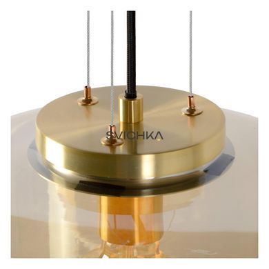 Підвісний світильник Lucide FLORIEN &Oslash; 28 cm 1xE27 Amber, Amber, Бурштинний