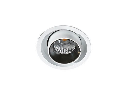 Точковий світильник Azzardo Luna AZ2828 DIM, Білий, Білий, Чорний