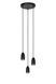 Підвісний світильник Lucide EVORA &Oslash; 25 cm 3xGU10 Black, BLACK