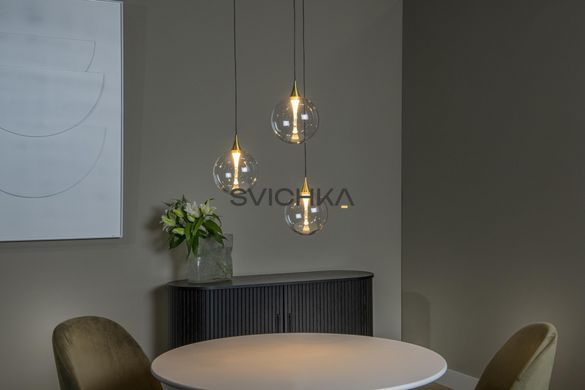 Підвісний світильник Lucide GISELA &Oslash; 36 cm LED Dim. 3x4,3W 2700K Transparant, Transparant, Прозорий, Прозорий