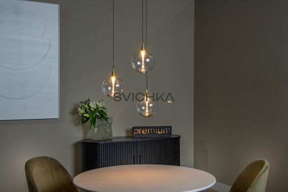 Підвісний світильник Lucide GISELA &Oslash; 36 cm LED Dim. 3x4,3W 2700K Transparant, Transparant, Прозорий, Прозорий