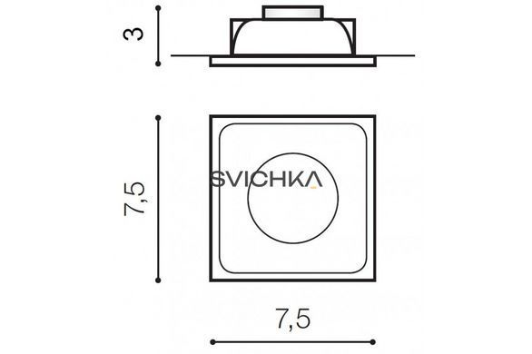 Точковий світильник Azzardo Pio GM2108 WH (AZ0760), Білий, Білий