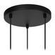 Підвісний світильник Lucide EVORA &Oslash; 25 cm 3xGU10 Black, BLACK