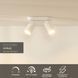 Потолочный точечный светильник Lucide XYRUS LED Dim to warm GU10 2x5W 2200K/3000K White, WHITE