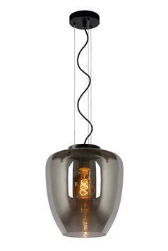 Підвісний світильник Lucide FLORIEN &Oslash; 28 cm 1xE27 Smoke Grey, Smoke Grey, Димчатий