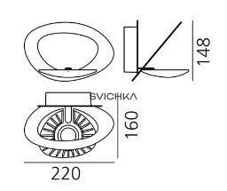 Бра Artemide Pirce micro, White