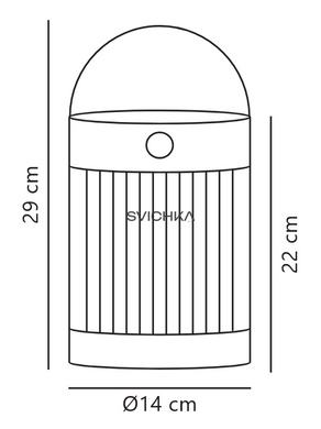 Автономний світильник на соннячній батареї Nordlux 2518215003 Coupar Solar, Black