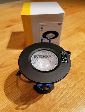 Точковий врізний світильник SLV KAMUELA, 4000К, чорний